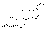 美屈孕酮分子结构 (CAS 977-79-7)