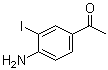 structure of CAS# 97776-06-2, 4'-Amino-3'-iodoacetophenone