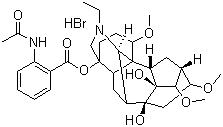 Lappaconitine hydrobromide molecular structure (CAS 97792-45-5)