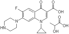 structure of CAS# 97867-33-9, Ciprofloxacin lactate