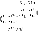 2,2'-Biquinoline-4,4-dicarboxylic acid disodium salt molecular structure (CAS 979-88-4)