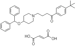 CAS 登录号：97928-20-6, 富马酸依巴斯汀