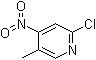 2-Chloro-5-methyl-4-nitropyridine molecular structure (CAS 97944-45-1)