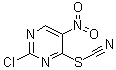 CAS 登录号：98027-74-8, 2-氯-4-硫氰酸基-5-硝基嘧啶