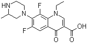 structure of CAS# 98079-51-7, Lomefloxacin