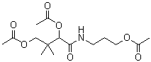 CAS 登录号：98133-47-2, 2,4-二(乙酰氧基)-N-[3-(乙酰氧基)丙基]-3,3-二甲基丁酰胺