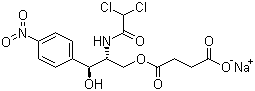 structure of CAS# 982-57-0, Chloramphenicol sodium succinate