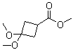 structure of CAS# 98231-07-3, 3,3-二甲氧基环丁烷羧酸甲酯