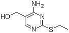 structure of CAS# 98432-26-9, 2-乙硫基-5-羟甲基-6-氨基嘧啶