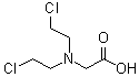 N,N-Bis(2-chloroethyl)glycine molecular structure (CAS 98486-41-0)