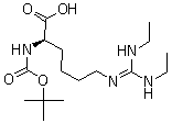 CAS # 98500-77-7, N6-[Bis(ethylamino)methylene]-N2-[(1,1-dimethylethoxy)carbonyl]-D-lysine