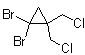 structure of CAS# 98577-44-7, 1,1-Dibromo-2,2-bis(chloromethyl)cyclopropane