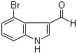 structure of CAS# 98600-34-1, 4-Bromoindole-3-carboxaldehyde