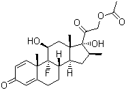 structure of CAS# 987-24-6, Betamethasone 21-acetate