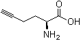 structure of CAS# 98891-36-2, (S)-2-Amino-5-hexynoic acid