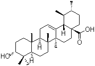 CAS 登录号：989-30-0, 3-表熊果酸, (3alpha)-3-羟基乌苏-12-烯-28-酸