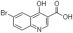 6-Bromo-4-hydroxyquinoline-3-carboxylic acid molecular structure (CAS 98948-95-9)