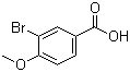 3-溴-4-甲氧基苯甲酸分子结构 (CAS 99-58-1)
