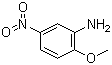 structure of CAS# 99-59-2, 2-Amino-4-nitro anisidine