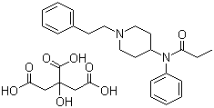 structure of CAS# 990-73-8, Fentanyl citrate