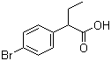 structure of CAS# 99070-18-5, 2-(4-Bromophenyl)butyric acid
