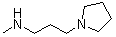 N-甲基-1-吡咯烷丙胺分子结构 (CAS 99114-68-8)