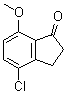4-Chloro-2,3-dihydro-7-methoxy-1H-inden-1-one molecular structure (CAS 99183-99-0)