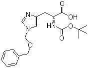 structure of CAS# 99310-01-7, N-Boc-N'-benzyloxymethyl-D-histidine