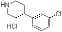 structure of CAS# 99329-70-1, 4-(3-Chlorophenyl)piperidine hydrochloride