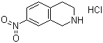 structure of CAS# 99365-69-2, 7-Nitro-1,2,3,4-tetrahydroisoquinoline hydrochloride