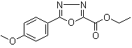 5-(4-甲氧基苯基)-1,3,4-恶二唑-2-羧酸乙酯分子结构 (CAS 99367-44-9)
