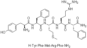 CAS 登录号：99414-63-8, L-酪氨酰-L-苯丙氨酰-L-蛋氨酰-L-精氨酰-L-苯丙氨酰胺