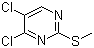 structure of CAS# 99469-85-9, 4,5-Dichloro-2-(methylthio)pyrimidine
