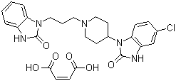 CAS 登录号：99497-03-7, 马来酸多潘立酮, 5-氯-1-[1-[3-(2-氧代-1,3-二氢苯并咪唑-1-基)丙基]-4-哌啶基]-1,3-二氢苯并咪唑-2-酮马来酸盐