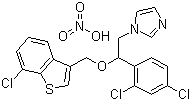 structure of CAS# 99592-32-2, 硝酸舍他康唑