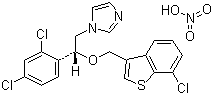 structure of CAS# 99592-39-9, Sertaconazole nitrate
