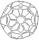 富勒烯 C60分子结构 (CAS 99685-96-8)