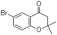 structure of CAS# 99853-21-1, 6-Bromo-2,2-dimethyl-4-chromanone