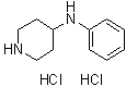 N-苯基-4-哌啶胺二盐酸盐分子结构 (CAS 99918-43-1)