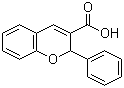 CAS 登录号：99943-60-9, 2-苯基-2H-1-苯并吡喃-3-甲酸