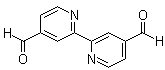 structure of CAS# 99970-84-0, 2,2'-Bipyridyl-4,4'-dicarboxaldehyde