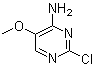 2-氯-5-甲氧基-4-嘧啶胺分子结构 (CAS 99979-77-8)